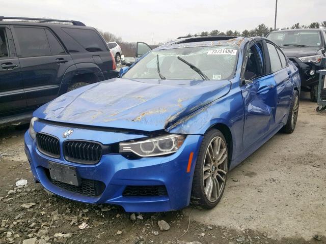 WBA3B9G53ENR91005 - 2014 BMW 335 XI BLUE photo 2