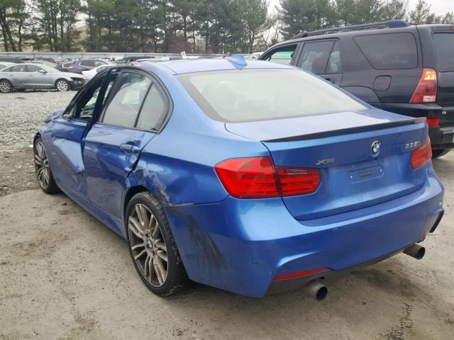 WBA3B9G53ENR91005 - 2014 BMW 335 XI BLUE photo 3