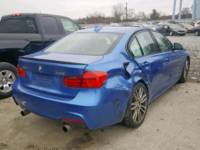 WBA3B9G53ENR91005 - 2014 BMW 335 XI BLUE photo 4