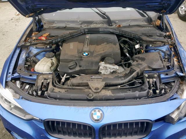 WBA3B9G53ENR91005 - 2014 BMW 335 XI BLUE photo 7