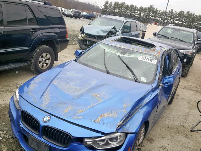 WBA3B9G53ENR91005 - 2014 BMW 335 XI BLUE photo 9