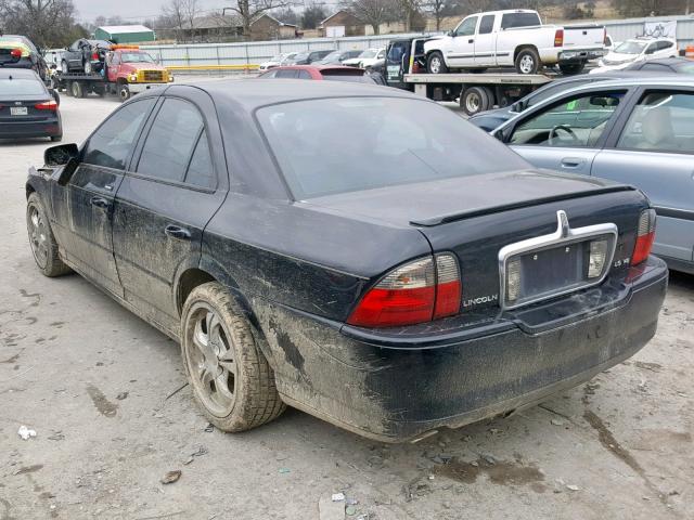 1LNHM87A95Y605174 - 2005 LINCOLN LS BLACK photo 3