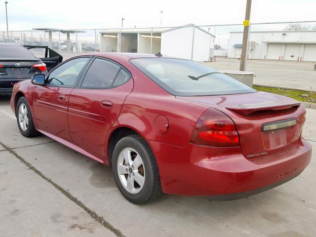 2G2WP522051193073 - 2005 PONTIAC GRAND PRIX RED photo 3