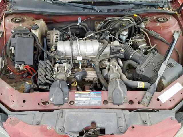 2G2WP522051193073 - 2005 PONTIAC GRAND PRIX RED photo 7