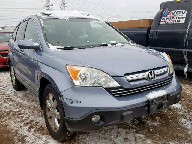 JHLRE48767C043626 - 2007 HONDA CR-V EXL BLUE photo 1