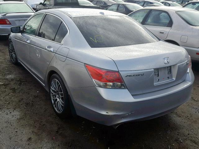 1HGCP36838A047988 - 2008 HONDA ACCORD EXL SILVER photo 3