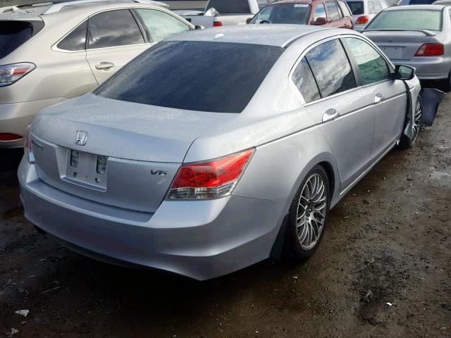 1HGCP36838A047988 - 2008 HONDA ACCORD EXL SILVER photo 4