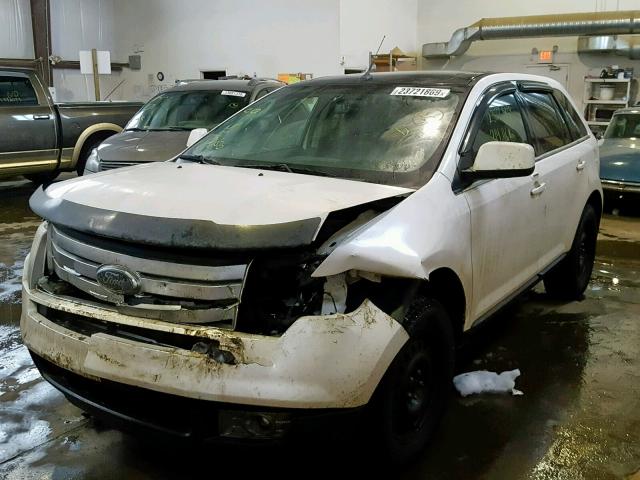 2FMDK4KC7ABB48958 - 2010 FORD EDGE LIMIT WHITE photo 2