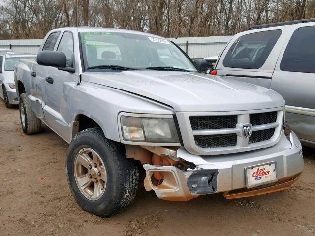 1D3HE38K39S789457 - 2009 DODGE DAKOTA SXT SILVER photo 1