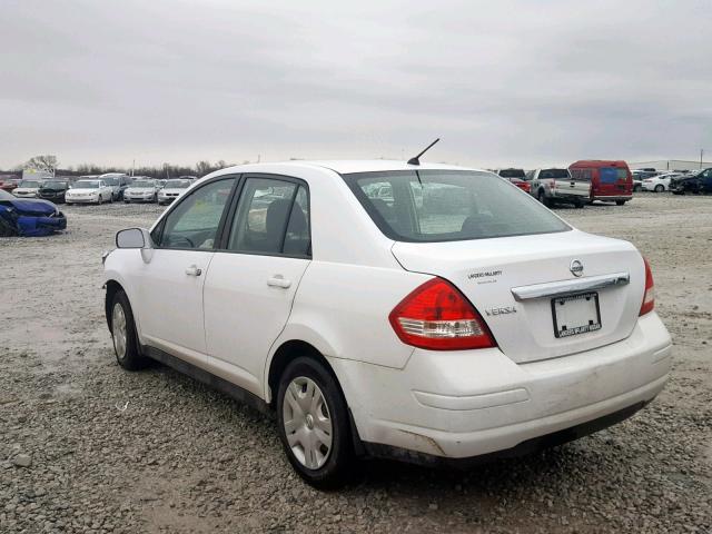 3N1BC1AP7AL416152 - 2010 NISSAN VERSA S WHITE photo 3