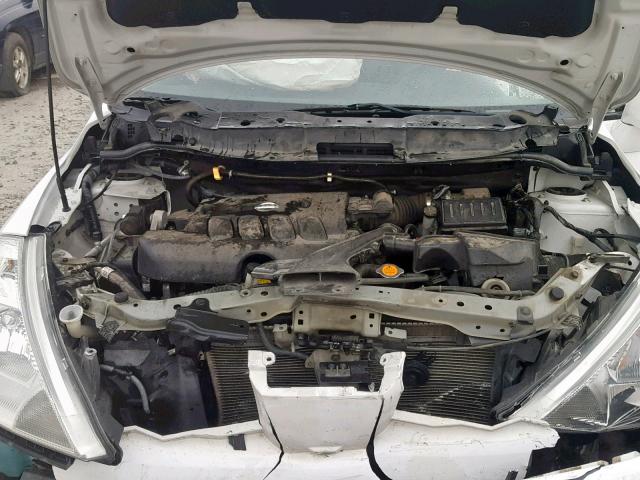 3N1BC1AP7AL416152 - 2010 NISSAN VERSA S WHITE photo 7