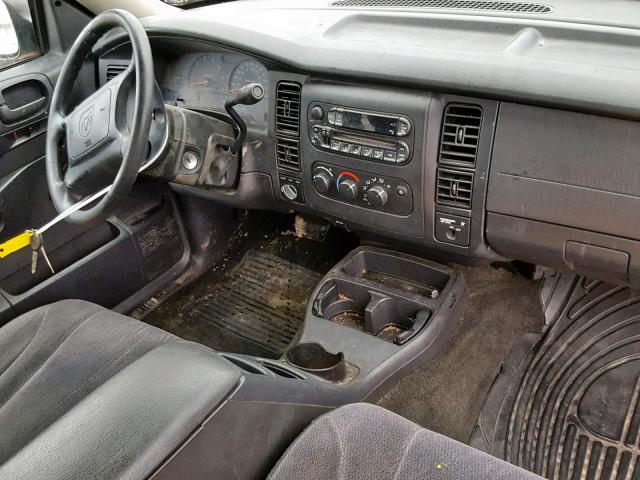 1D7HG12X93S375026 - 2003 DODGE DAKOTA SXT RED photo 9