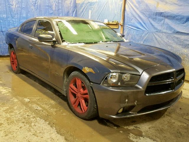 2C3CDXDT3DH726763 - 2013 DODGE CHARGER R/ GRAY photo 1