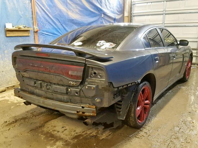 2C3CDXDT3DH726763 - 2013 DODGE CHARGER R/ GRAY photo 4