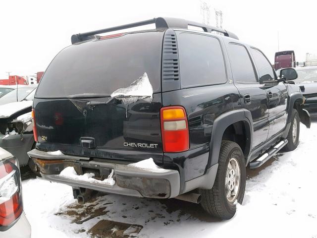 1GNEK13Z23R169864 - 2003 CHEVROLET TAHOE K150 BLACK photo 4