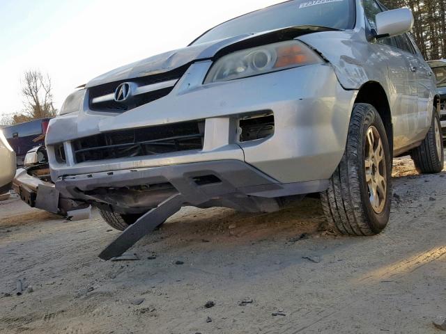 2HNYD18984H517266 - 2004 ACURA MDX TOURIN SILVER photo 9