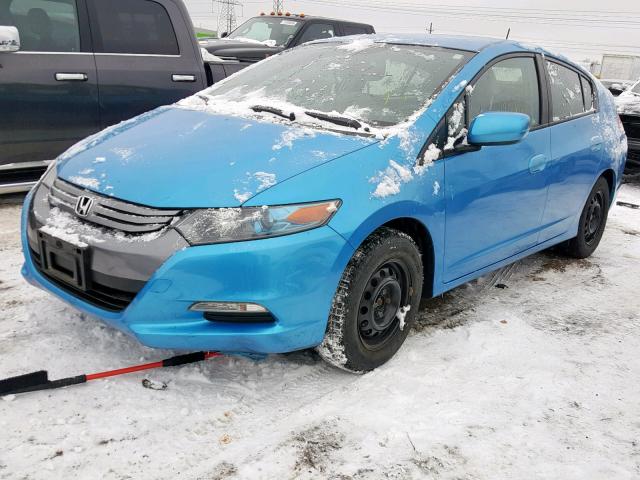 JHMZE2H33BS005668 - 2011 HONDA INSIGHT BLUE photo 2