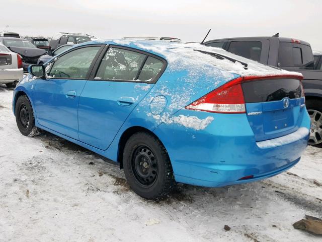 JHMZE2H33BS005668 - 2011 HONDA INSIGHT BLUE photo 3