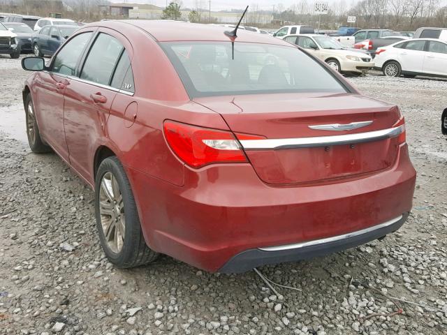 1C3CCBBB3DN512850 - 2013 CHRYSLER 200 TOURIN RED photo 3