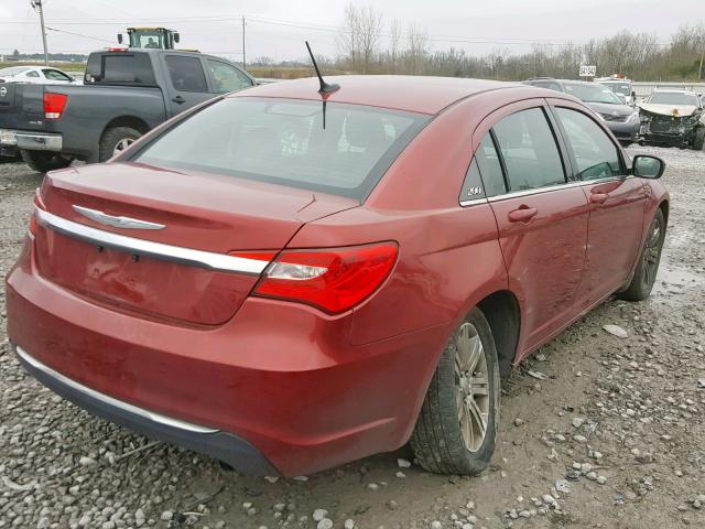 1C3CCBBB3DN512850 - 2013 CHRYSLER 200 TOURIN RED photo 4