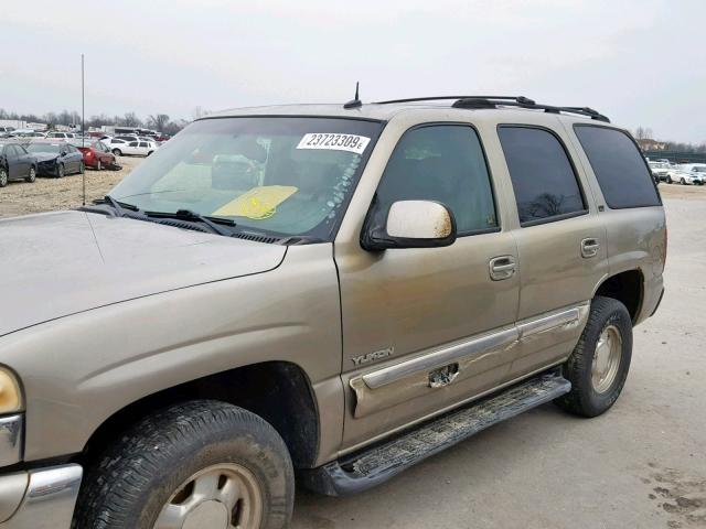 1GKEK13ZX3J266452 - 2003 GMC YUKON GRAY photo 9