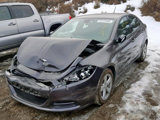 1C3CDFBB7GD689433 - 2016 DODGE DART SXT GRAY photo 2