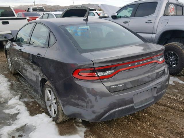 1C3CDFBB7GD689433 - 2016 DODGE DART SXT GRAY photo 3