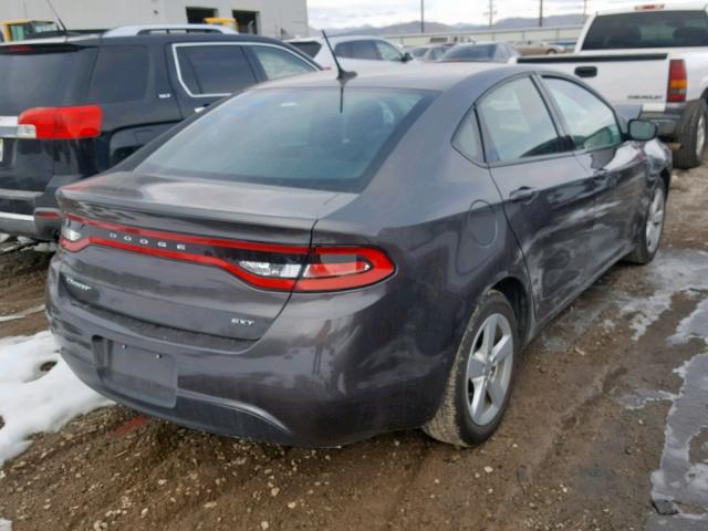 1C3CDFBB7GD689433 - 2016 DODGE DART SXT GRAY photo 4