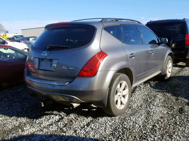 JN8AZ08W27W606642 - 2007 NISSAN MURANO SL 灰色 照片 4