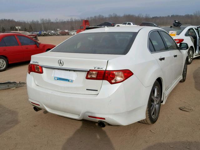 JH4CU2F80CC009826 - 2012 ACURA TSX SE WHITE photo 4