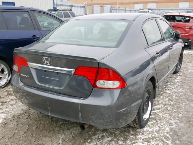 2HGFA1F43AH010429 - 2010 HONDA CIVIC DX-G GRAY photo 4