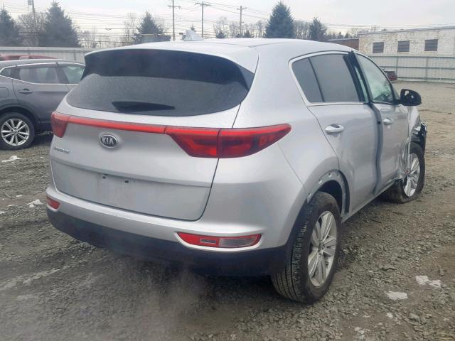 KNDPMCAC8J7406730 - 2018 KIA SPORTAGE L SILVER photo 4