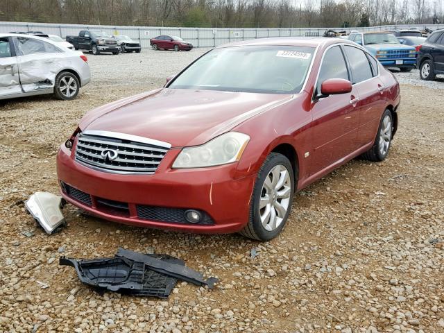 JNKAY01E26M100849 - 2006 INFINITI M35 BASE MAROON photo 2