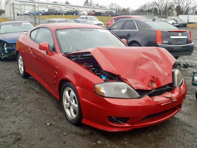 KMHHM65D35U154932 - 2005 HYUNDAI TIBURON RED photo 1