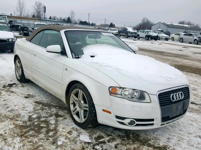 WAUDF48H27K020053 - 2007 AUDI A4 2.0T CA WHITE photo 1