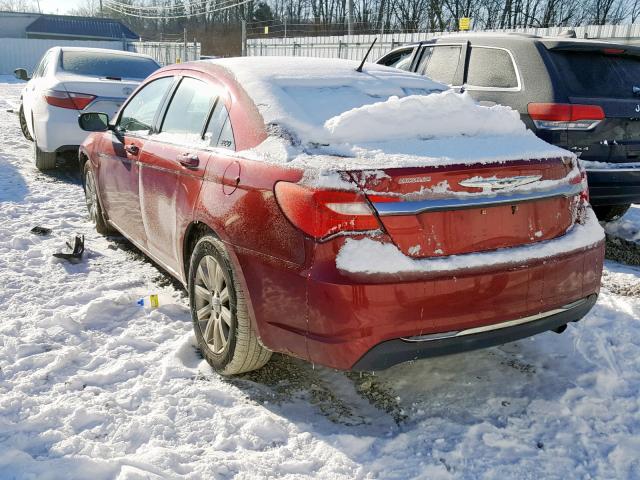 1C3BC1FB6BN594554 - 2011 CHRYSLER 200 TOURIN MAROON photo 3