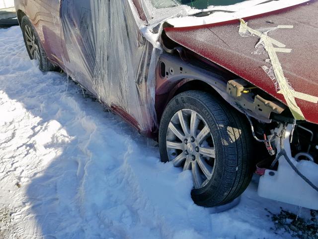 1C3BC1FB6BN594554 - 2011 CHRYSLER 200 TOURIN MAROON photo 9