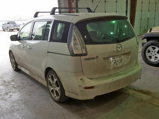 JM1CR2W39A0388072 - 2010 MAZDA 5 WHITE photo 3