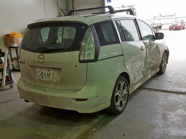 JM1CR2W39A0388072 - 2010 MAZDA 5 WHITE photo 4