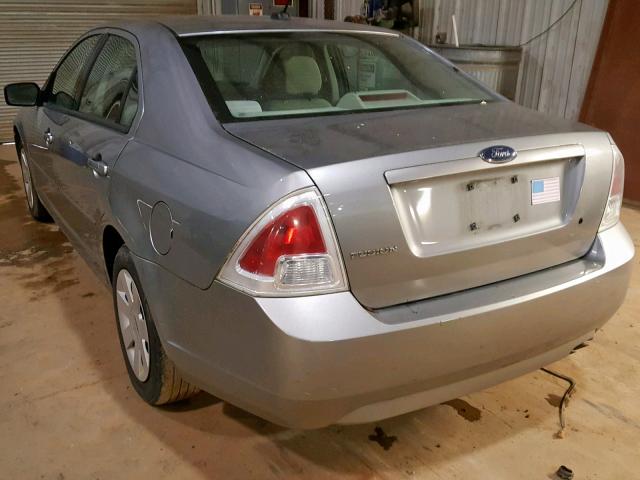 3FAHP06Z78R235419 - 2008 FORD FUSION S SILVER photo 3