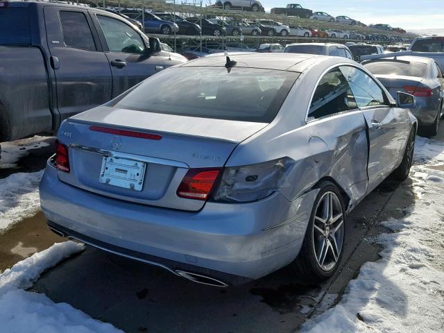 WDDKJ6HB6GF317468 - 2016 MERCEDES-BENZ E 400 4MAT BLUE photo 4