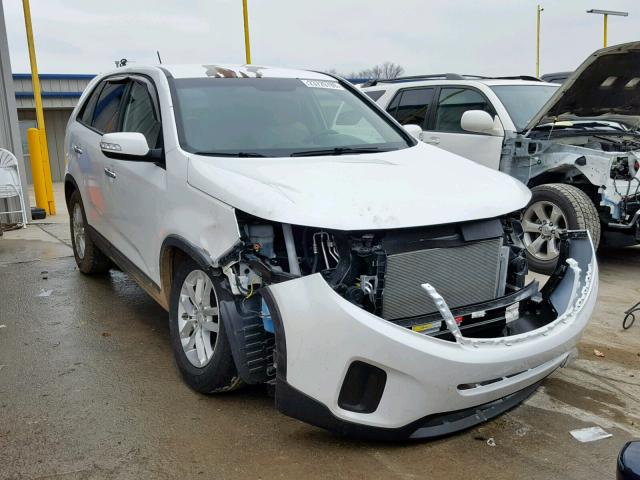 5XYKT3A69EG462546 - 2014 KIA SORENTO LX WHITE photo 1