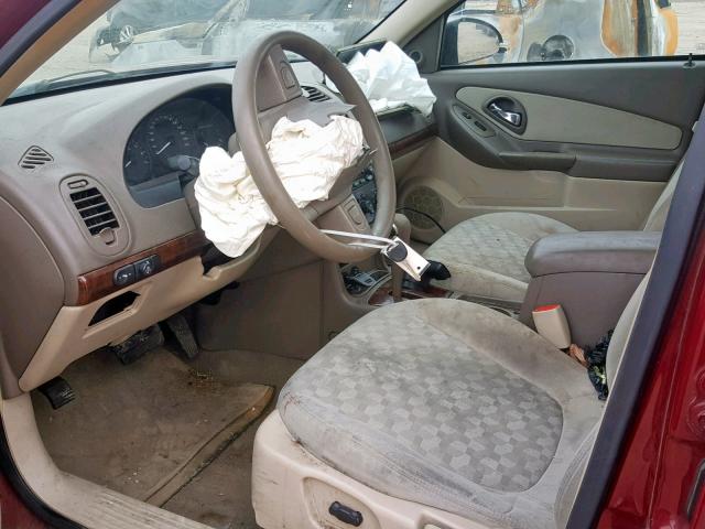 1G1ZT54895F195766 - 2005 CHEVROLET MALIBU LS MAROON photo 5