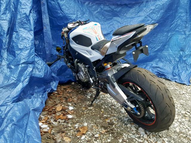 WB10D2102FZ353114 - 2015 BMW S 1000 RR WHITE photo 3