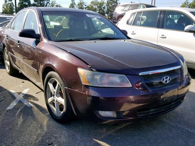 5NPEU46F66H048868 - 2006 HYUNDAI SONATA MAROON photo 1
