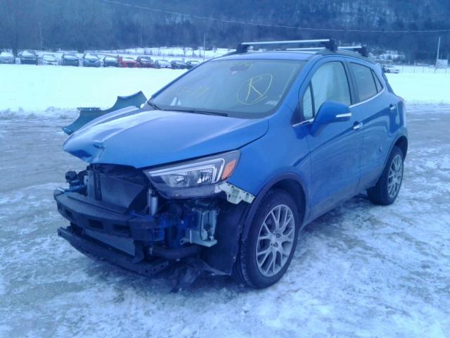 KL4CJ2SB9JB568882 - 2018 BUICK ENCORE SPO BLUE photo 2