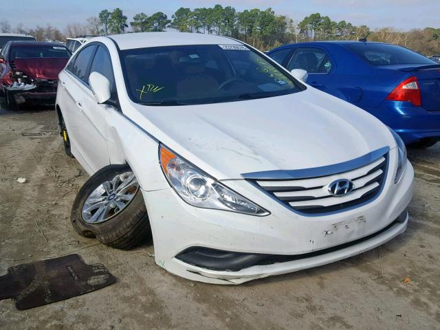 5NPEB4AC3EH914205 - 2014 HYUNDAI SONATA GLS WHITE photo 1