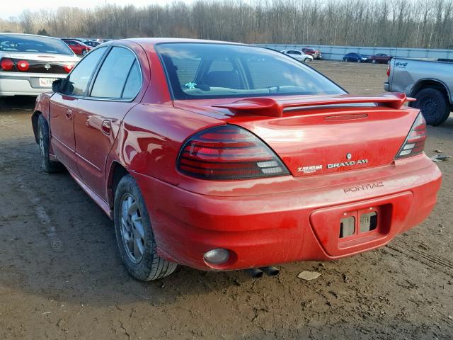 1G2NF52E44M609931 - 2004 PONTIAC GRAND AM S Կարմիր լուսանկար 3
