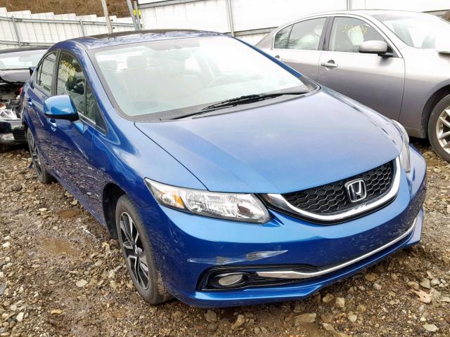 19XFB2F9XDE221298 - 2013 HONDA CIVIC EXL BLUE photo 1