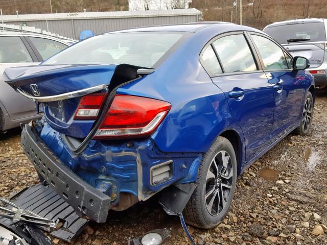 19XFB2F9XDE221298 - 2013 HONDA CIVIC EXL BLUE photo 4